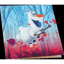 Floating Olaf, 18x18cm Crystal Art Card DISNEY