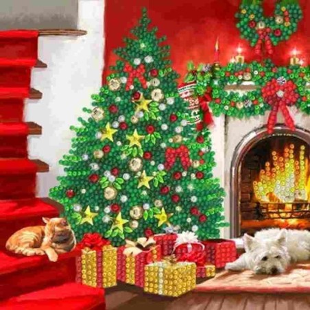 Crystal Art Card Kit, Christmas Tree