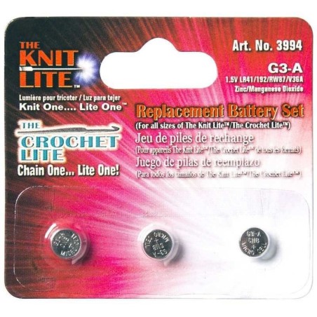 Batterij set haaknaald lite    3st.