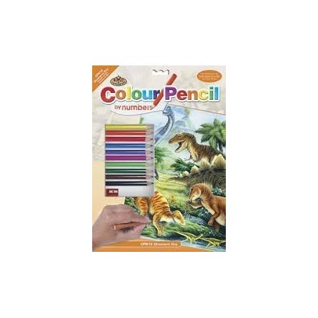 Colour Pencil by n : Dinosaurs Day