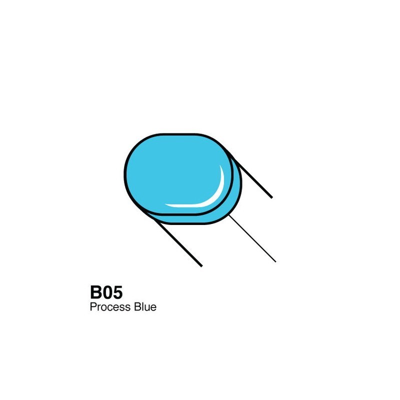 Copic Sketch marker Process Blue