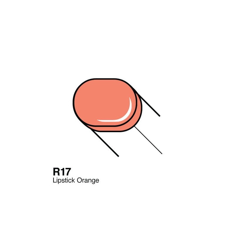 Copic Sketch marker Lipstick Orange