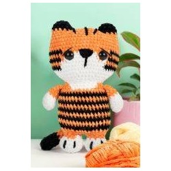 Haakpakket amigurumi le tigre rayures DMC