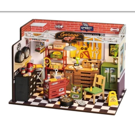 Robotime DIY huisje garage workshop