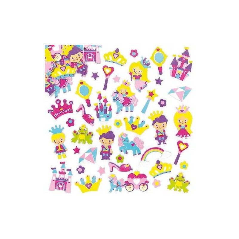 Foam stickers Prinses       120 st