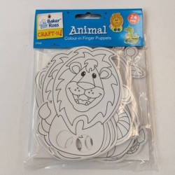 CRAFT IT Animal Colour-in Finger Puppets 24st ving