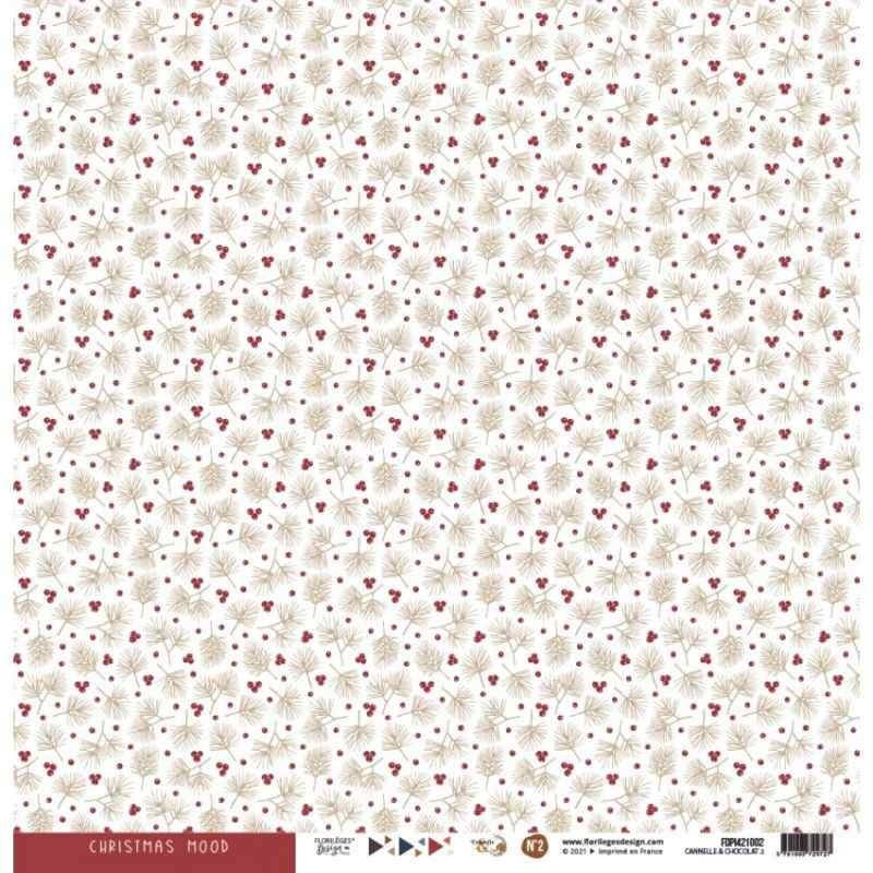 Papier imprim CANNELLE & CHOCOLAT 02