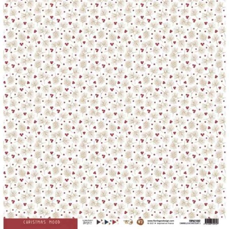Papier imprim CANNELLE & CHOCOLAT 02