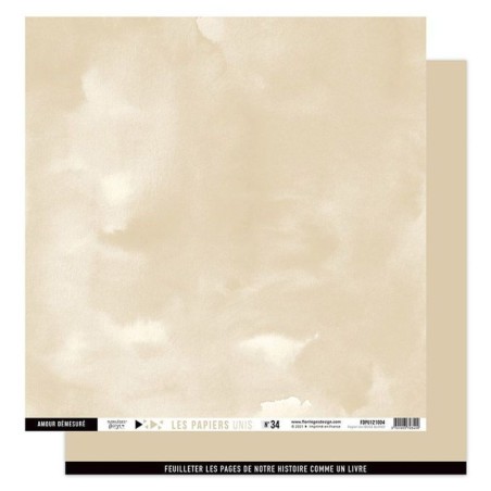 Papier scrapb. n34 BEIGE BLOND