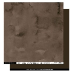 Papier scrapb. Uni nr36 marron (bruin)