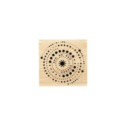 Tampon bois CERCLES EN POINTS