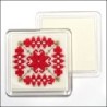 Onderzetter plastiek vierkant 8x8cm