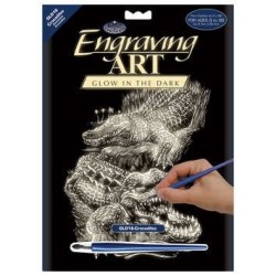Scrappfolie Glow/dark Crocodiles