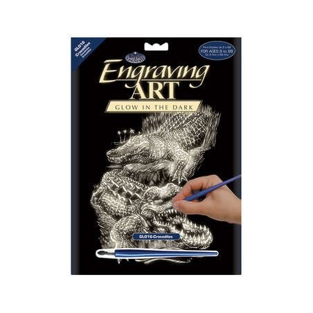 Scrappfolie Glow/dark Crocodiles