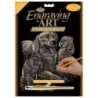 Scrappfolie Goud Retriever + jongen