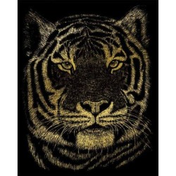 Scrappfolie Goud Bengal Tiger GOLF23