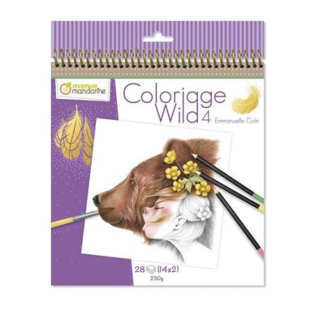 Kleurboek Coloriage Wild 4  E. Colin