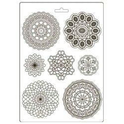 Soft Mould A4 Passion Round Lace (K3PTA494)
