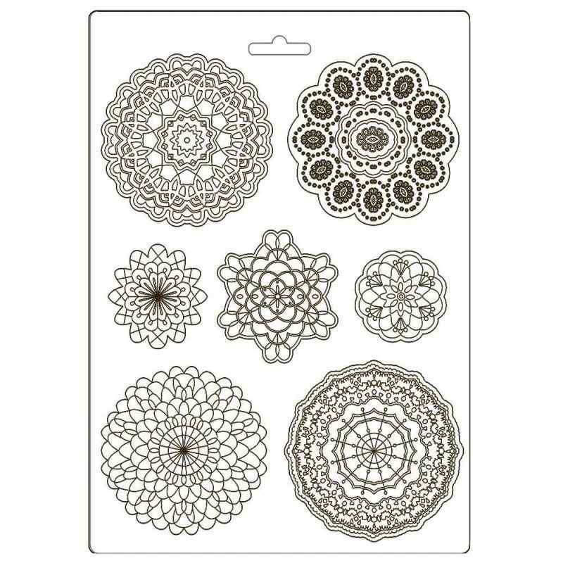 Soft Mould A4 Passion Round Lace (K3PTA494)