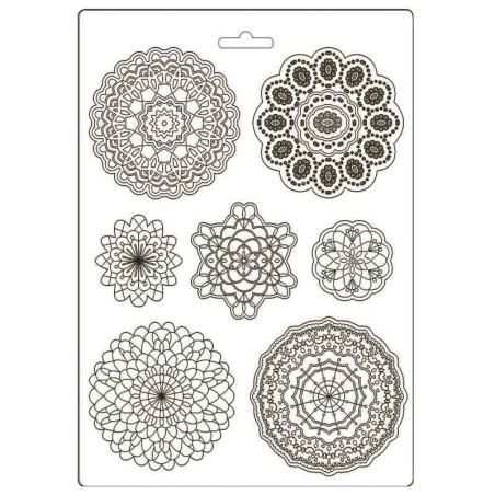 Soft Mould A4 Passion Round Lace (K3PTA494)