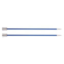 Knitpro Zing Breinaalden met knop mtallic 4mm   4