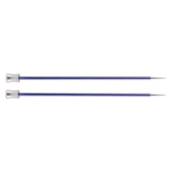 Knitpro Zing Breinaalden met knop mtallic 4.5mm