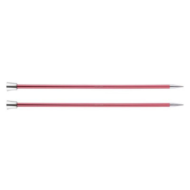 Knitpro Zing Breinaalden met knop mtallic 6,5mm