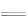 Knitpro Zing Breinaalden met knop mtallic 7mm   4