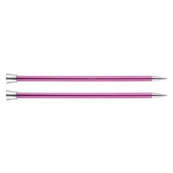 Knitpro Zing Breinaalden met knop mtallic 10mm  4