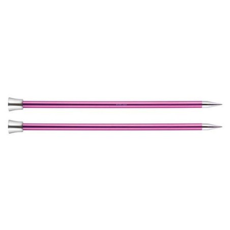 Knitpro Zing Breinaalden met knop mtallic 10mm  4