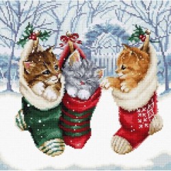 Telpakket Snowy Kitties Leti-Stitch L8087