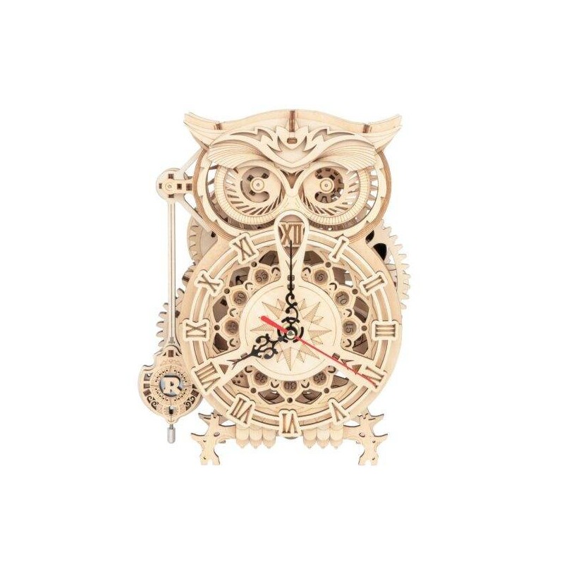 3D houten puzzel,  Owl Clock