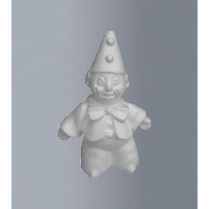 Styropor clown 23cm puntmuts 62