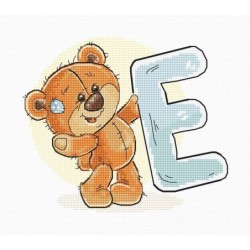 Telpakket alfabet beer  Letter E