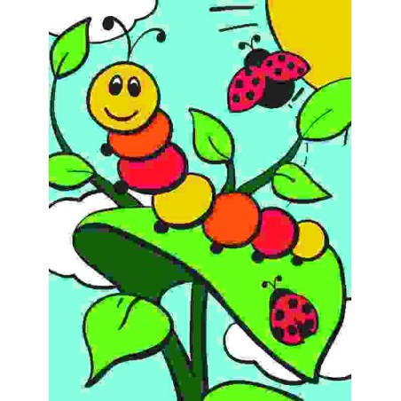 Schilderenopnr.Caterpillar & Ladybugs MFP23