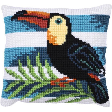 Kruissteekkussen Toucan Journey