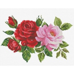 Voorbedrukt kruissteekpakket Rose Bouquet