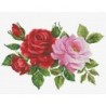 Voorbedrukt kruissteekpakket Rose Bouquet