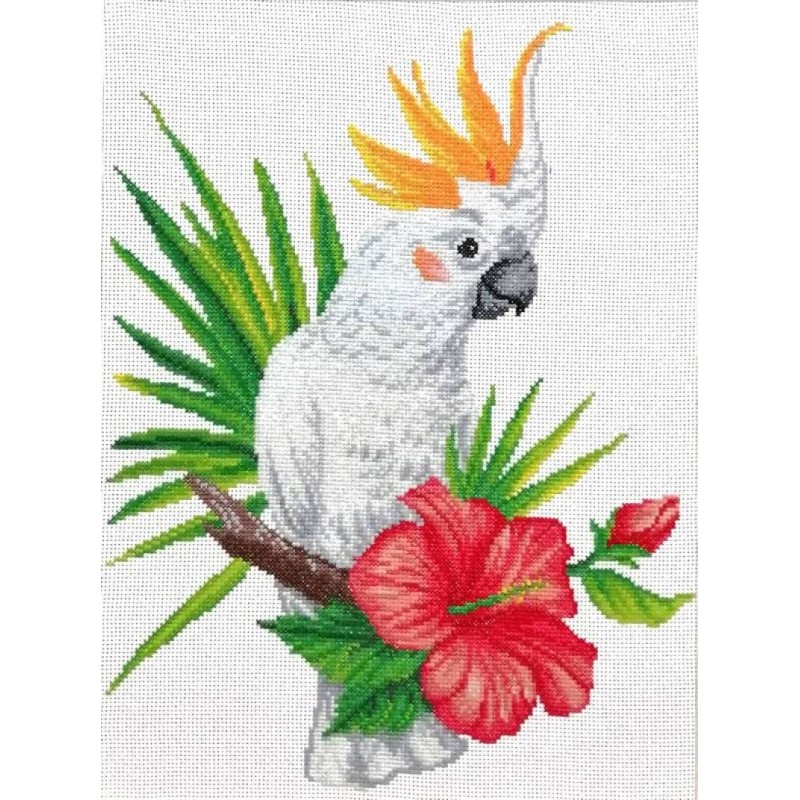 Voorbedrukt kruissteekpakket Cockatoo call