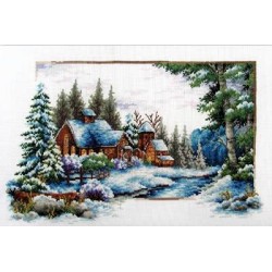 Voorbedrukt kruissteekpakket Winter Snow