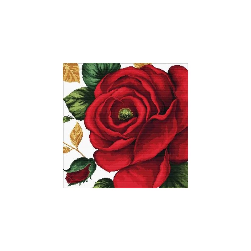 Voorbedrukt kruissteekpakket Rose