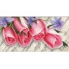 Voorbedrukt kruissteekpakket Pink Roses