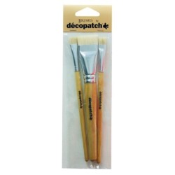 Decopatch set penselen zijde 3st