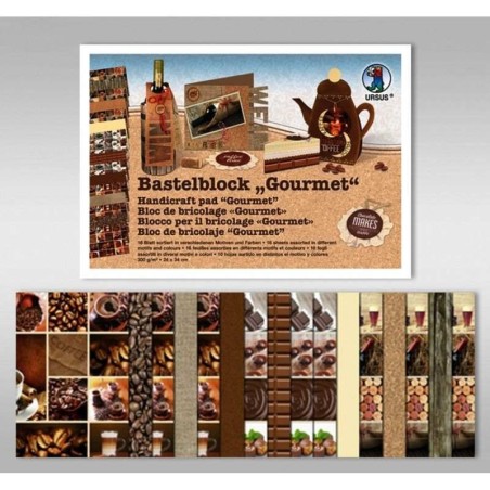 PAPIERBLOK GOURMET 300G.24x34CM,16BL.