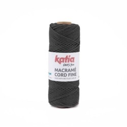 MACRAME CORD FINE 202 antracita 220gr