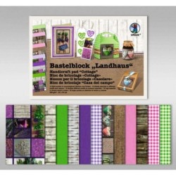 PAPIERBLOK LANDHAUS.300G.24x34CM,16BL.16M.