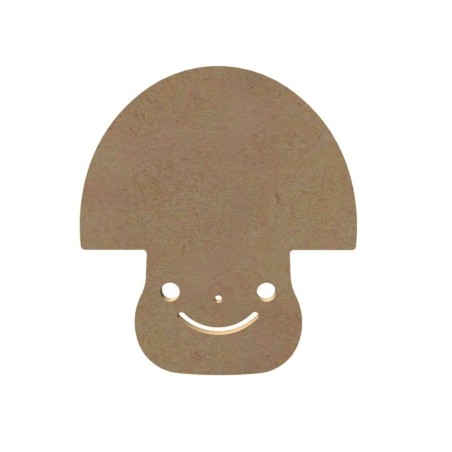 MDF lachende paddenstoel 15 cm