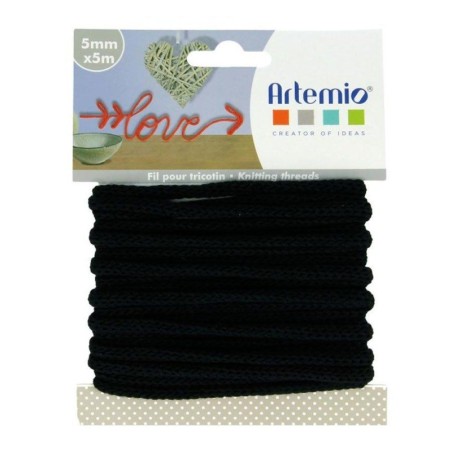 KNITTING THREAD 5MMX5M BLACK