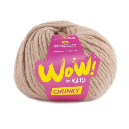 WOW CHUNKY 59 beige rosado 100 gr