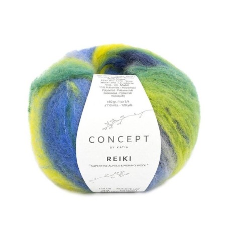 REIKI 204 verdes/azules/amaril 50